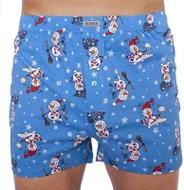 Andrie PS 5510 B, snowman, blue size 3XL - Boxer Shorts