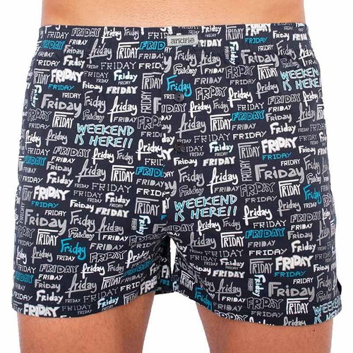 Andrie PS 5503 B, Black, size XL - Boxer Shorts - Main image