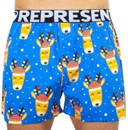 Represent R9M-BOX-0717 / reindeer, blue size L - Boxer Shorts