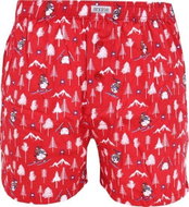 Andrie PS 5538 C - Christmas Skiing Sheep, Red, size XXL - Boxer Shorts