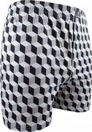 Lonka Karlos - cube, gray size L - Boxer Shorts