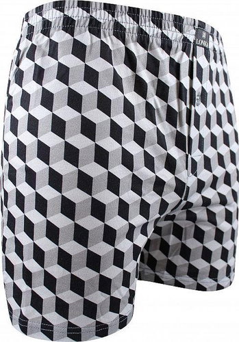 Lonka Karlos - cube, gray size L - Boxer Shorts - Main image