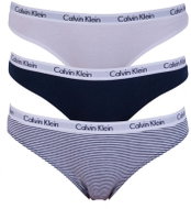 Calvin Klein 3Pack QD3587E-YS3, multicolour size XS - Thong