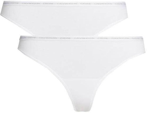Calvin Klein 2Pack QD3788E-100, white size XS - Thong - Main image