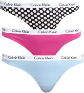 Calvin Klein 3Pack QD3587E-AK3, multicolour size L - Thong