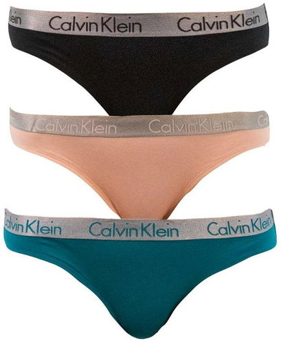 Calvin Klein 3Pack QD3590E-8VG, multicolour size S - Thong - Main image