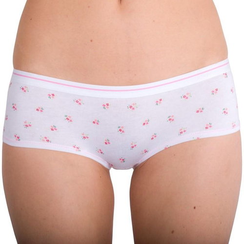 Molvy MD-558-BEB, Flowers, White, size L - Pants - Main image