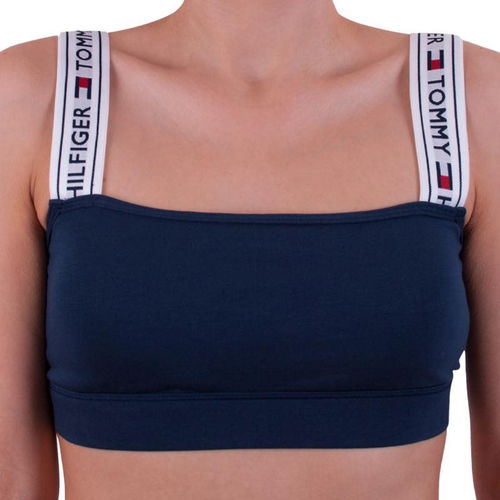 Tommy Hilfiger Logo Strap Bralette in Blue