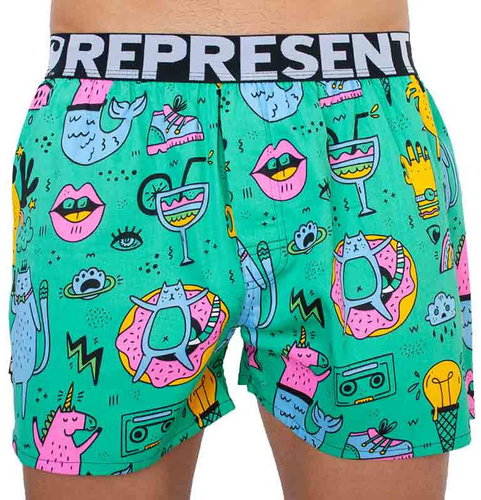Represent R0M-BOX-0731, green size XL - Boxer Shorts - Main image