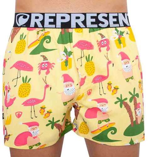 Represent R0M-BOX-0732, Santa, Yellow, size M - Boxer Shorts - Main image