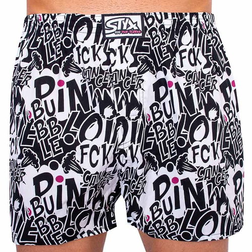 Styx A1059 - Black/White, size M - Boxer Shorts - Main image
