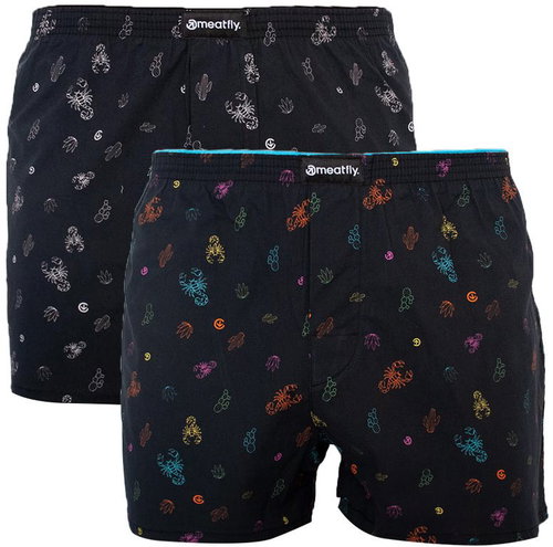 Meatfly 2Pack Agostino - Sanchez, Black, size L - Boxer Shorts - Main image