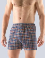 Gino 75160, Dark Blue/Orange & White Stripes, size L - Boxer Shorts