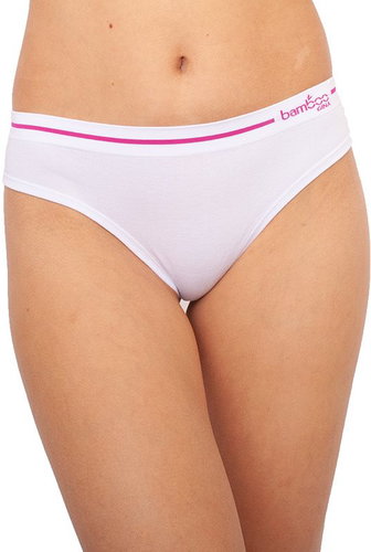 Gina 04020 - Pink Stripes/White, size L - Thong - Main image