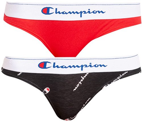 Champion 2Pack Y0AB1 - Black/Red, Mixed Pack, size M - Pants