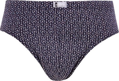 Andrie PS 3499 A - Yellow-Grey Pattern, Black, size XXL - Briefs - Main image