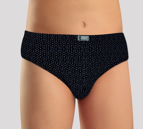 Andrie PS 3499 B - Blue-White Pattern/Blue, size M - Briefs - Main image
