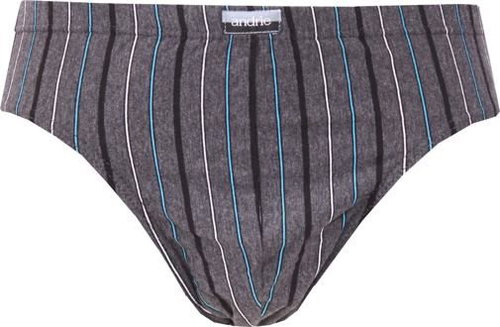Andrie PS 3448 B - Blue Stripes/Grey, size L - Briefs - Main image