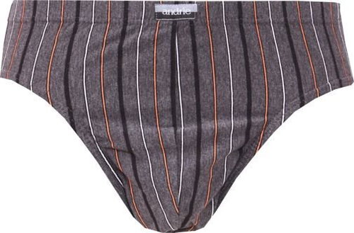 Andrie PS 3448 C - Brown Stripes/Grey, size M - Briefs - Main image