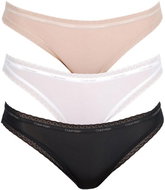 Calvin Klein 3Pack QD3802E-FIY multicolour size S - Thong