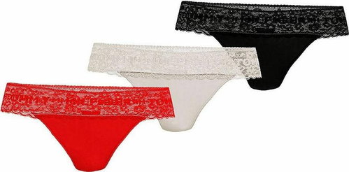 Tommy Hilfiger 3Pack UW0UW02036 0WF multicolour size S - Thong - Main image