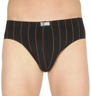 Andrie PS 3503 A - black, red stripes size XXL - Briefs