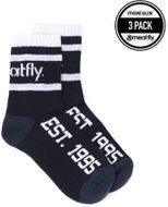 Meatfly Basic Long - A black size 35 - 37 - Socks