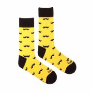 Fusakle --0005 - yellow / mustache size 39 - 42 - Socks