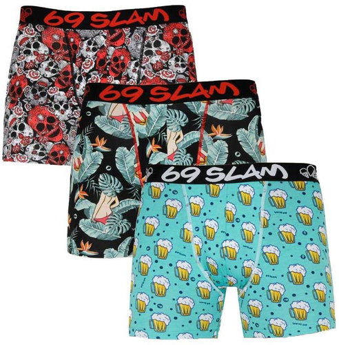 69SLAM 3Pack PACARS-BB - vícebarevná, vel. L - Boxerky - Hlavní obrázek