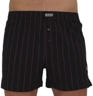 Andrie PS 4993 A - black, red stripe - Boxer Shorts