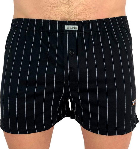 Andrie PS 4993 D - black, white stripe - Boxer Shorts - Main image