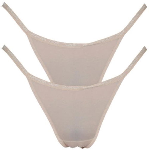 Calvin Klein 2Pack QD3807E-TRN - beige - Thong - Main image