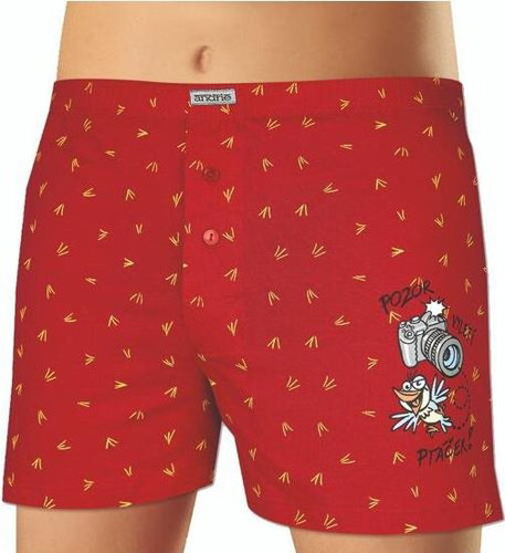Andrie PS 5557 B - red size. M - Boxer Shorts - Main image