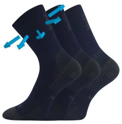 VoXX 3PACK children's merino socks dark blue (Optimalik) 25/29 - Socks - Main image