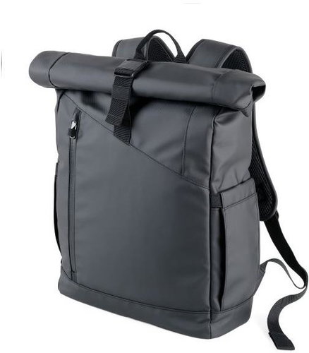 TROIKA Black Roll Top 17,5 l - Sports Backpack - Main image