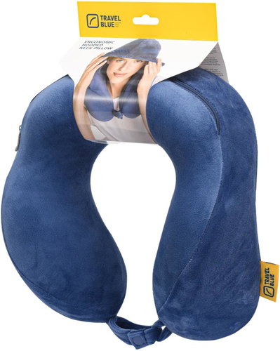 Travel Blue Hooded Tranquility Pillow - Blue - Travel Pillow - Main image