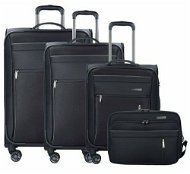 Travelite Capri 4W S, M, L Black + Boarding Bag - Case Set