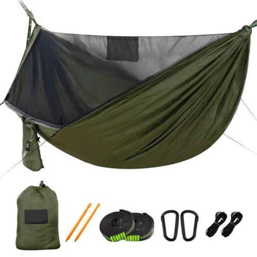 Traveler Feiyun Anti-Mosquito Army green - Hamaka - Main image