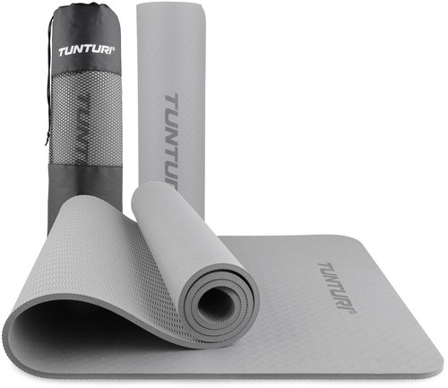 Tunturi TPE, 8 mm, šedá - Yoga Mat - Main image