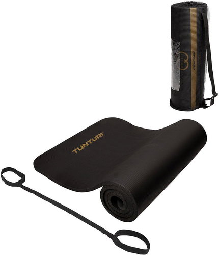 Tunturi Centuri s obalem, černá, 180 × 60 × 1,5 cm - Exercise Mat - Main image