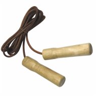 Tunturi švihadlo kožené s dřevěnými rukojeťmi - Skipping Rope