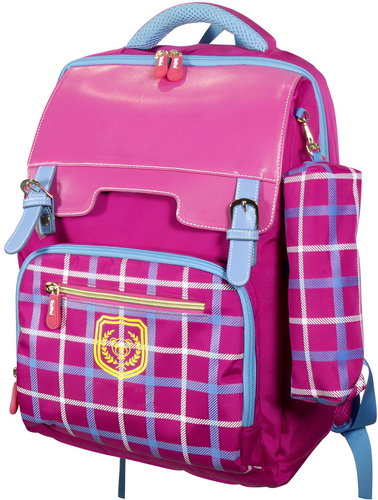 Monopol Backpack with pencil case pink - School Backpack - Main image