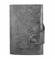 Tru Virtu Click & Slide - Glitter Silver, Leather - Wallet