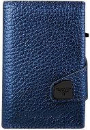 Tru Virtu Click & Slide Leather Wallet, Metallic Navy - Wallet