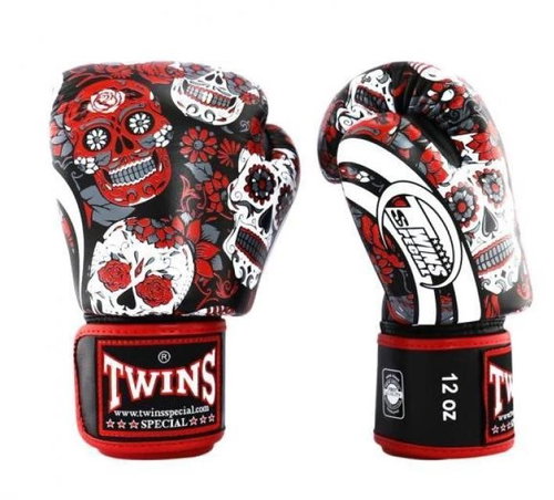 Twins Special FBGVL3-53 SKULL - red/black, 12oz - Boxing Gloves - Main image