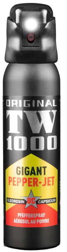 TW1000 Jet Gigant with LED light, fuse and spring-loaded flip cap 150 ml - Pepper Spray - Main image