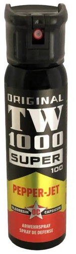 TW1000 Jet Super with safety lock and spring-loaded flip cap 100 ml - Pepper Spray - Main image
