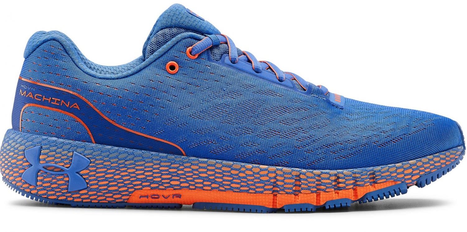 Under armour fashion orange and blue shoes