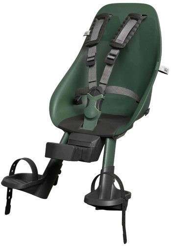 Urban Iki BIO kerékpárülés + első adapter - Mosu Green / Bincho Black - Kerékpár gyerekülés - Fő fotó