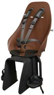 Urban Iki BIO rear bike seat with Haniwa Brown/Bincho Black carrier adapter - Children's Bike Seat